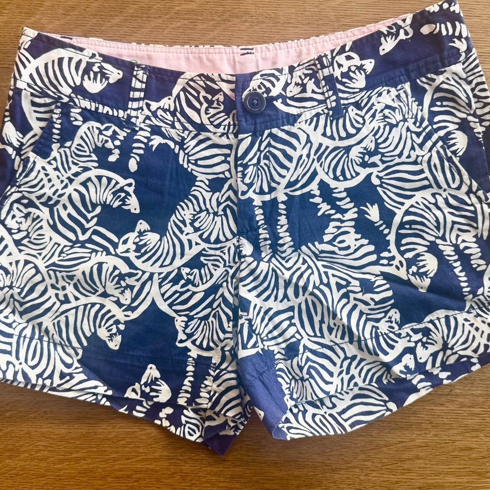Lilly Pulitzer Callahan Zebra Shorts size 2
